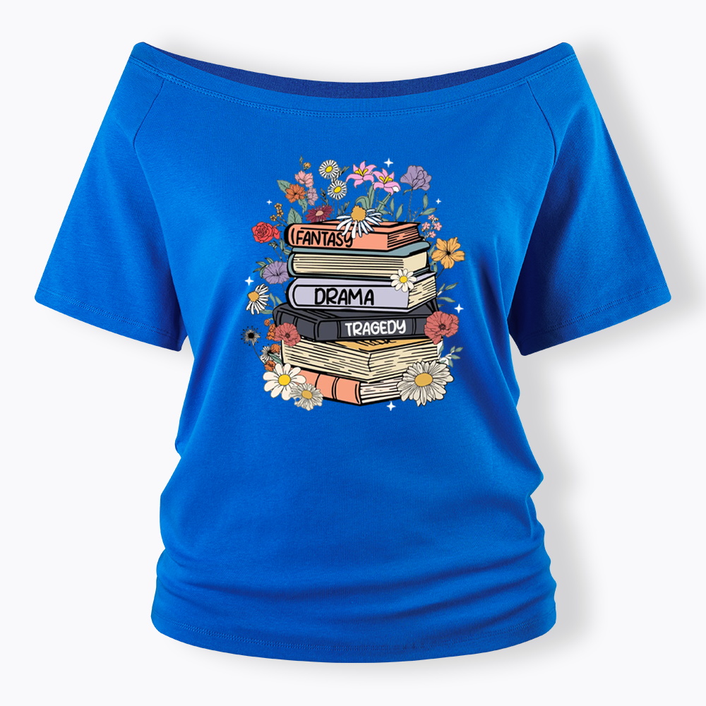 Fantasy Drama Tragedy Kinds Off Shoulder T-shirts