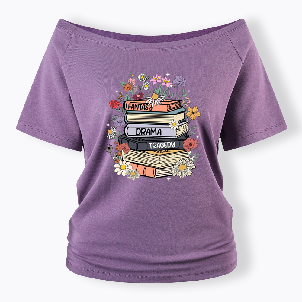 Fantasy Drama Tragedy Kinds Off Shoulder T-shirts