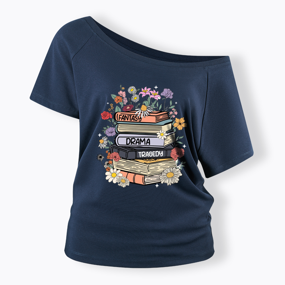 Fantasy Drama Tragedy Kinds Off Shoulder T-shirts