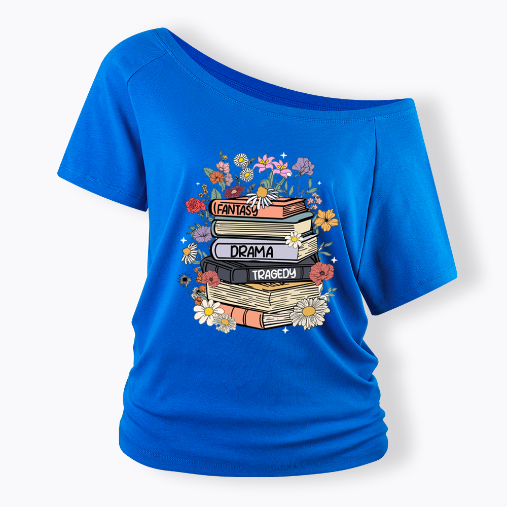 Fantasy Drama Tragedy Kinds Off Shoulder T-shirts