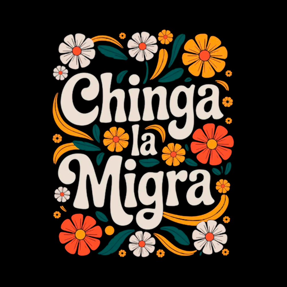 Chinga La Migra Cropped T-Shirt