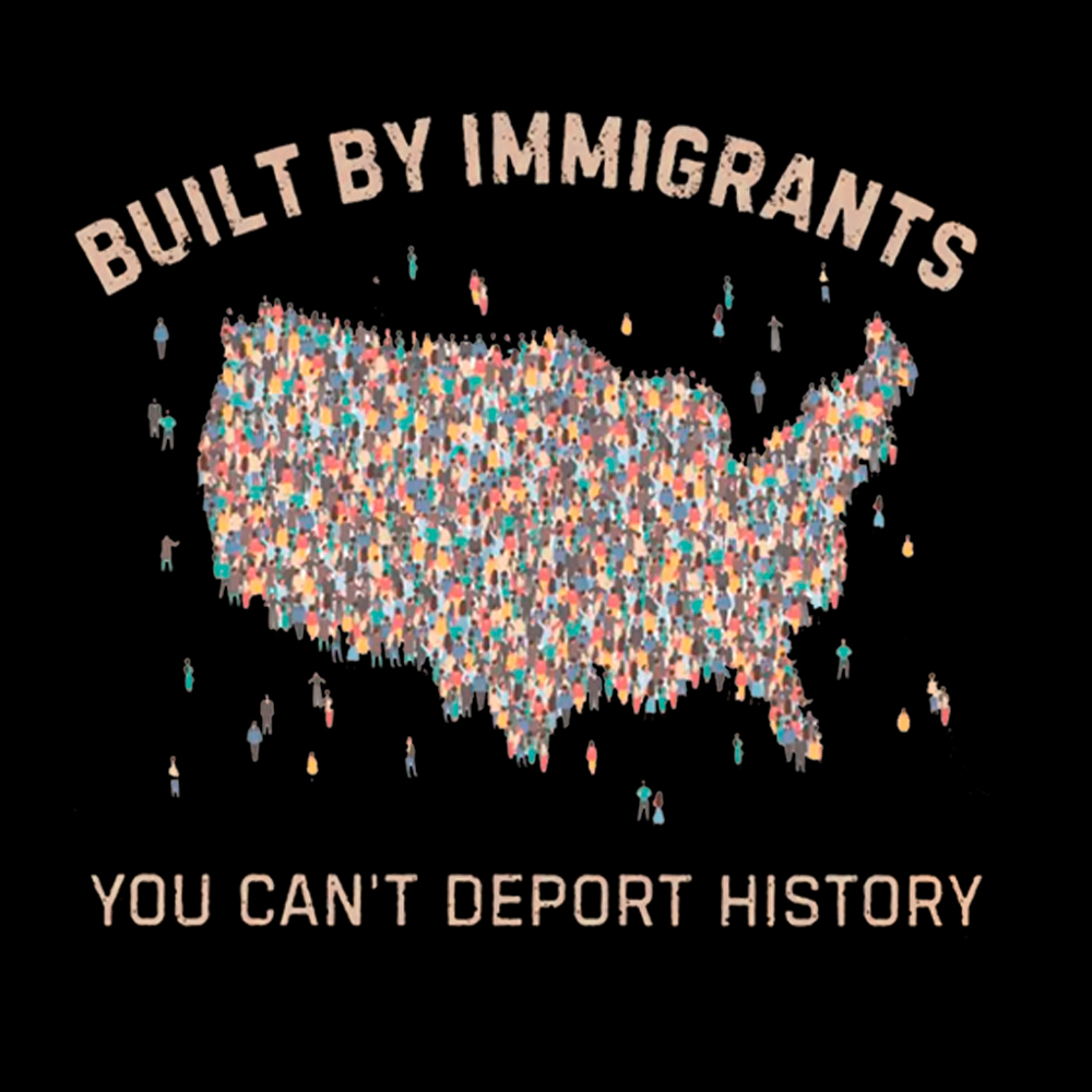 Immigrants Make America Great, You Can’t Deport History Cropped T-Shirt