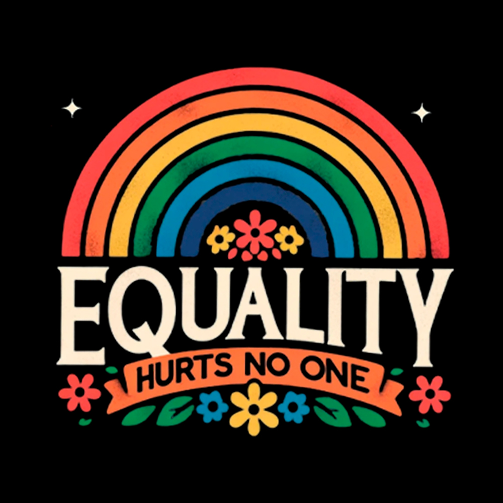 Equality Hurts No One Rainbow Pride Off Shoulder T-Shirt