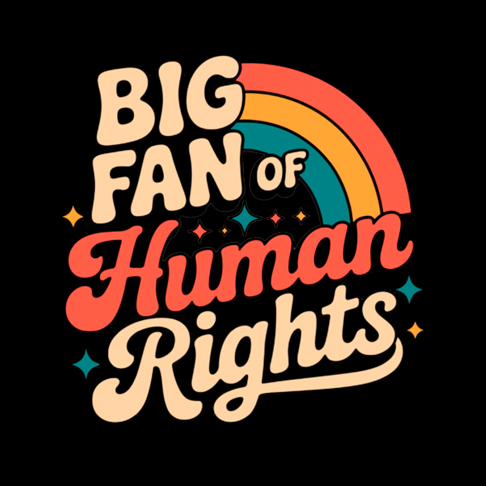 Big Fan of Human Rights Social Justice Cropped T-Shirt