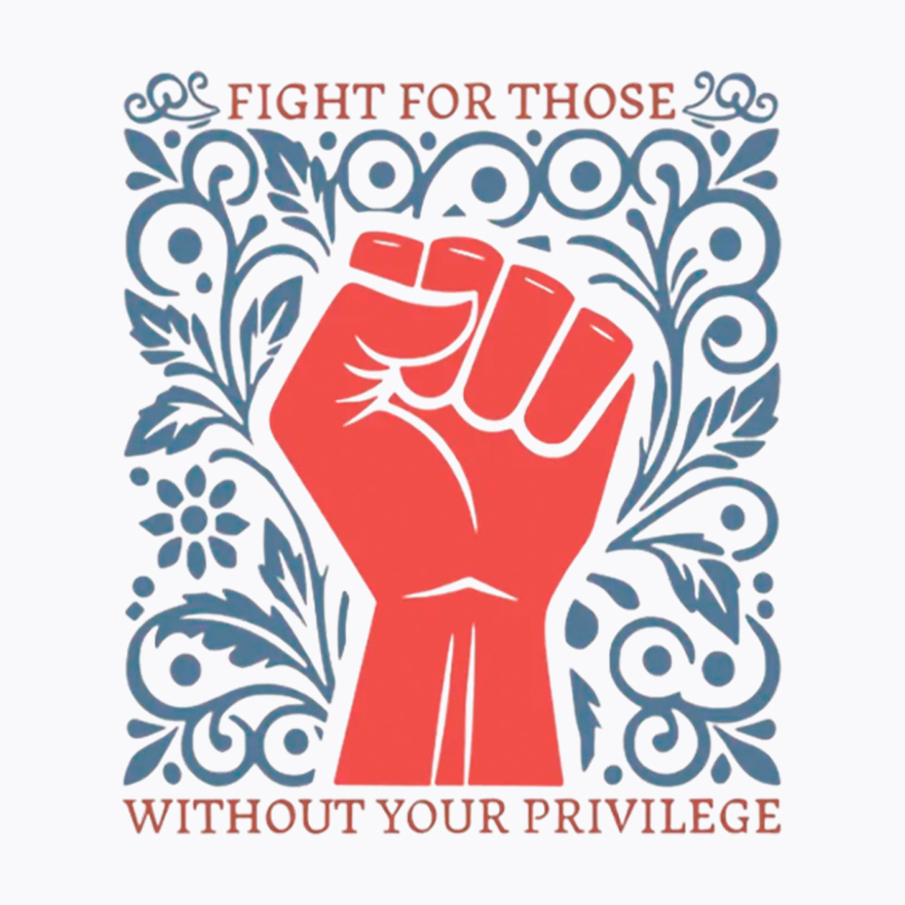 Fight For Those Without Your Privilege Equality Cropped T-Shirt