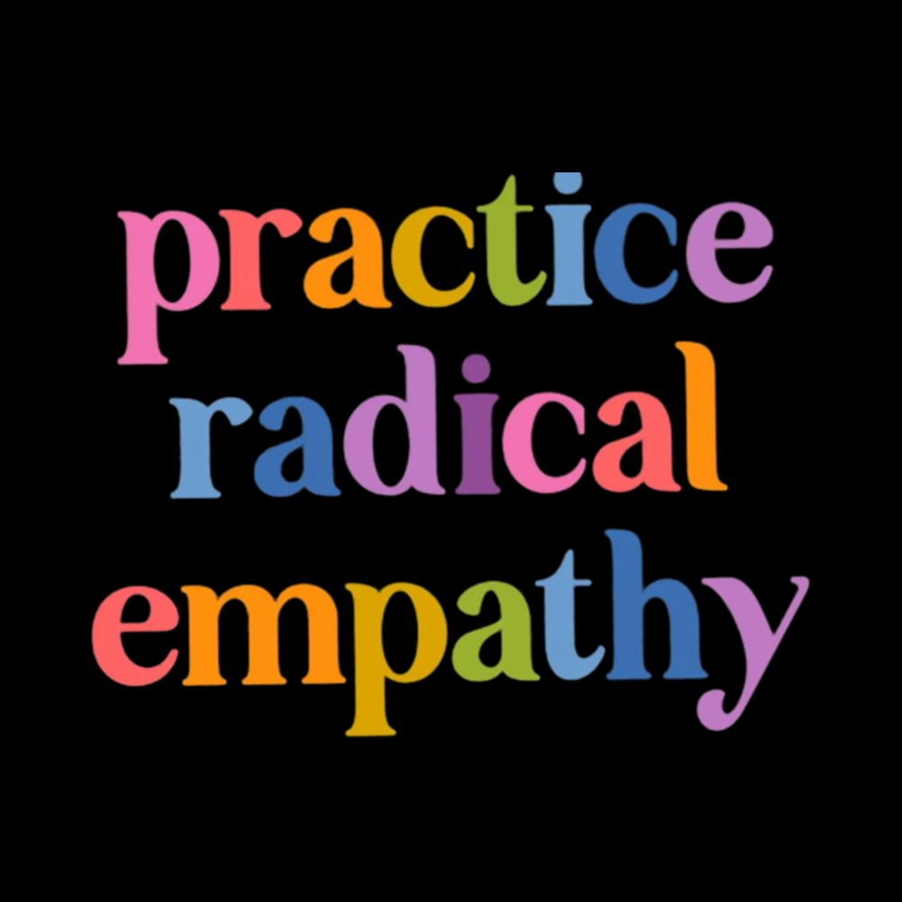 Practice Radical Empathy Off Shoulder T-shirts