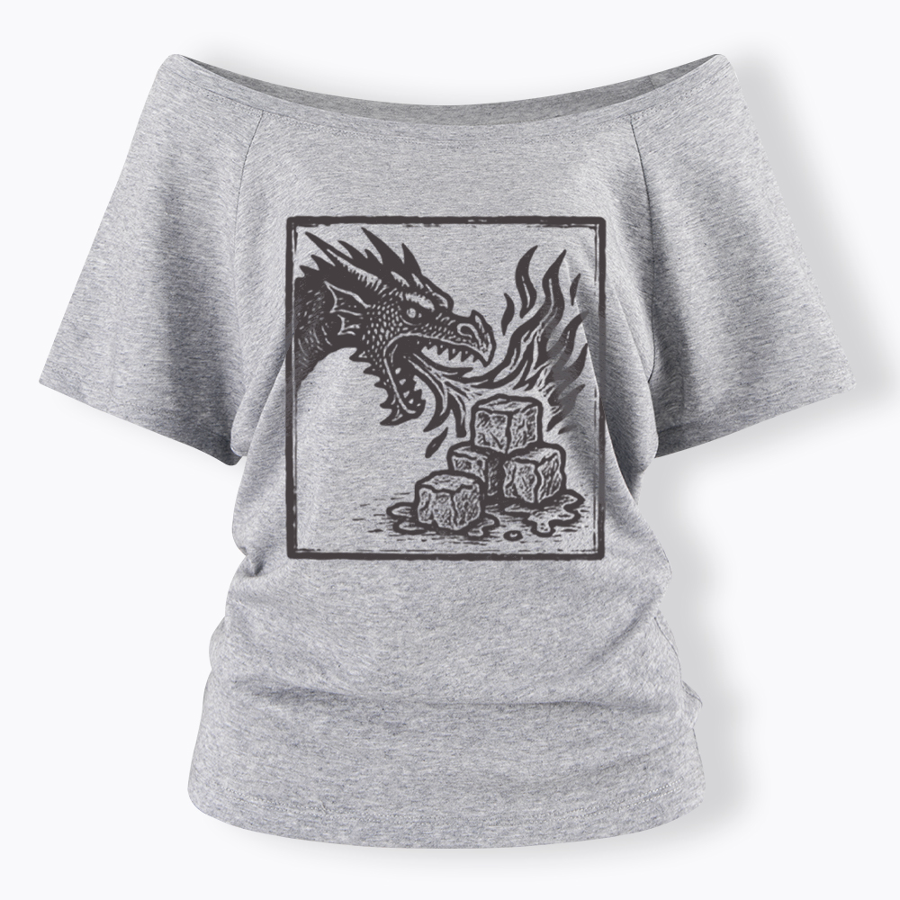 No Words Subtle ICE Off Shoulder T-Shirt