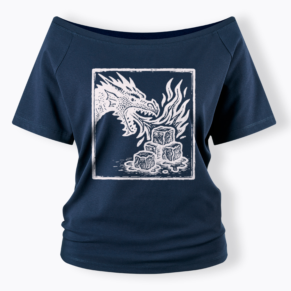 No Words Subtle ICE Off Shoulder T-Shirt