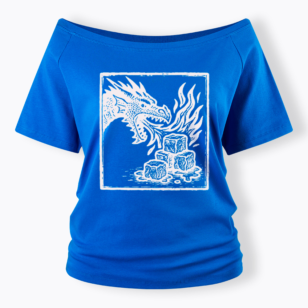 No Words Subtle ICE Off Shoulder T-Shirt