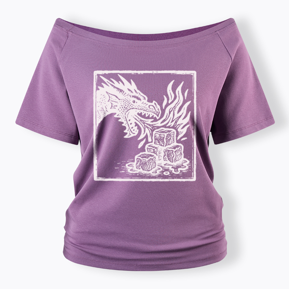 No Words Subtle ICE Off Shoulder T-Shirt