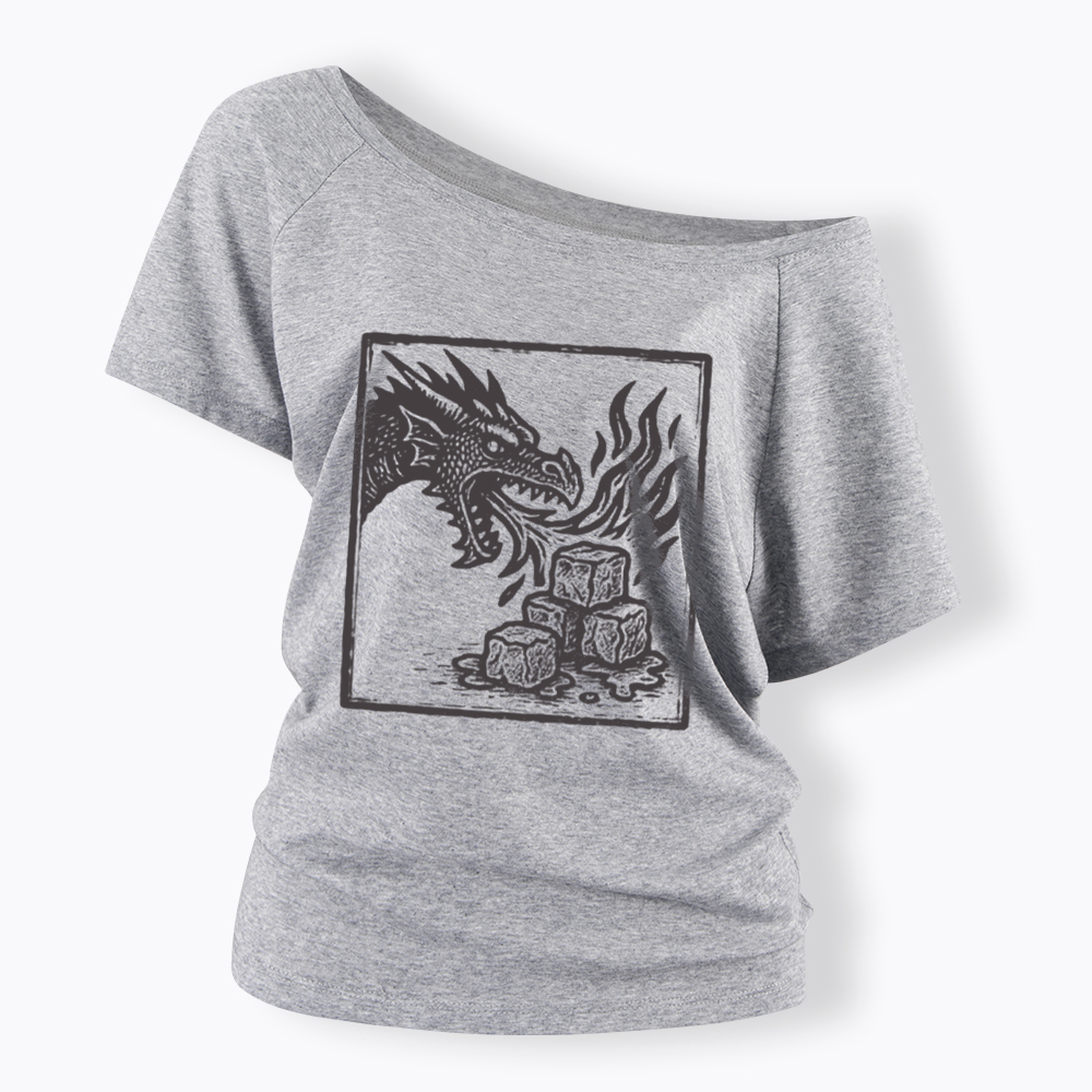 No Words Subtle ICE Off Shoulder T-Shirt