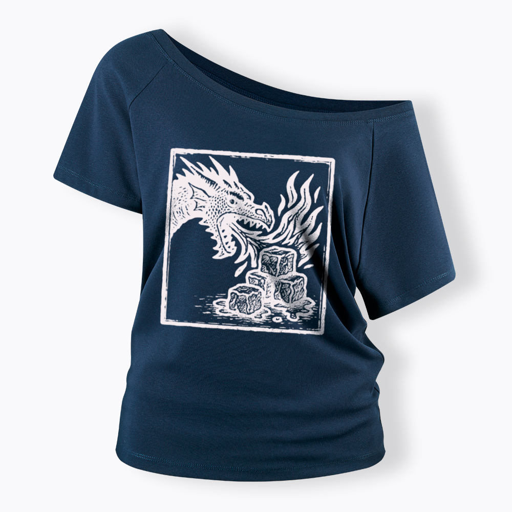 No Words Subtle ICE Off Shoulder T-Shirt