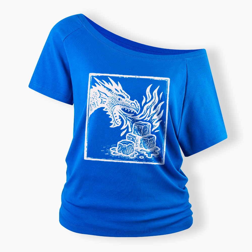 No Words Subtle ICE Off Shoulder T-Shirt