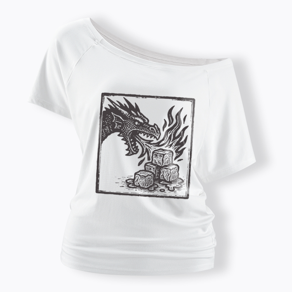 No Words Subtle ICE Off Shoulder T-Shirt