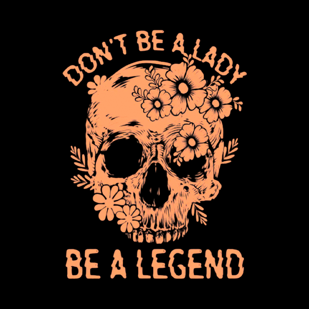 Don't Be a Lady Be a Legend Cropped T-Shirt