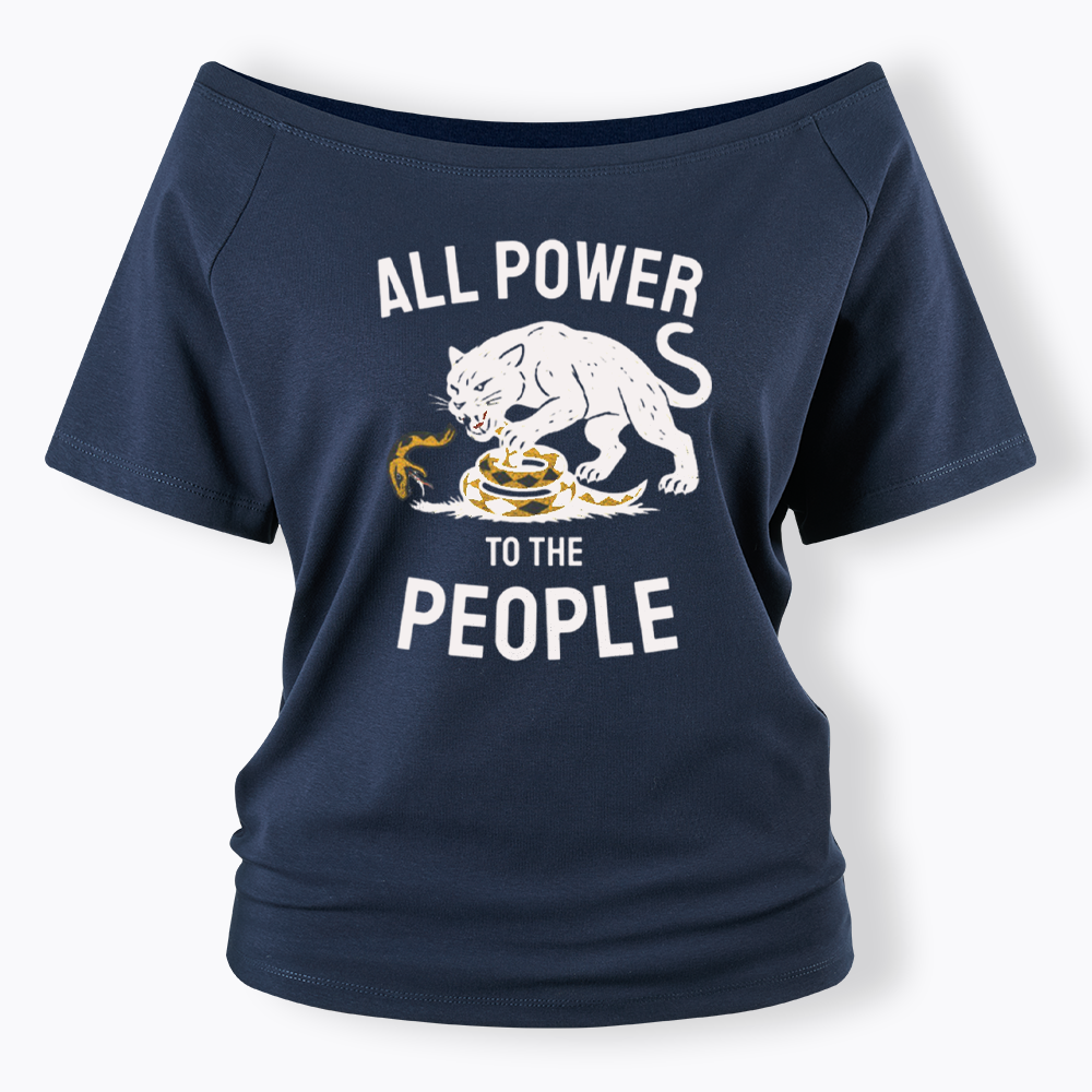 Power to the People Black Panther Party Off Shoulder T-shirts