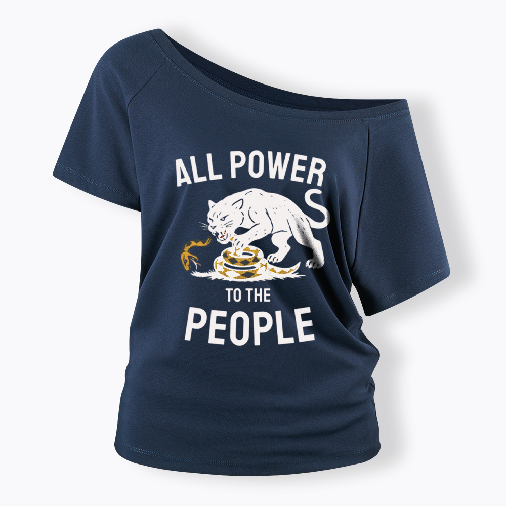 Power to the People Black Panther Party Off Shoulder T-shirts