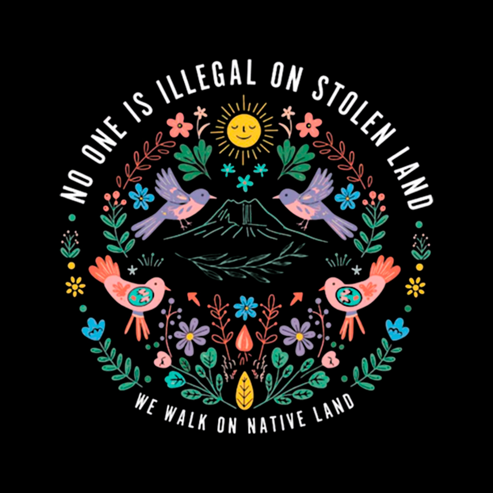 No One Is Illegal On Stolen Land Cropped T-Shirt