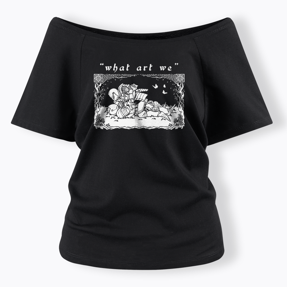 What art We Off Shoulder T-shirts
