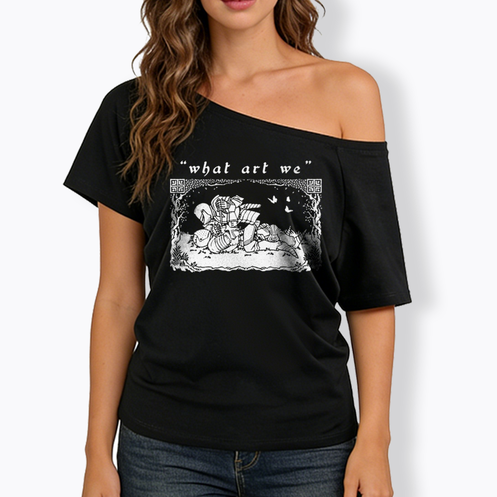 What art We Off Shoulder T-shirts