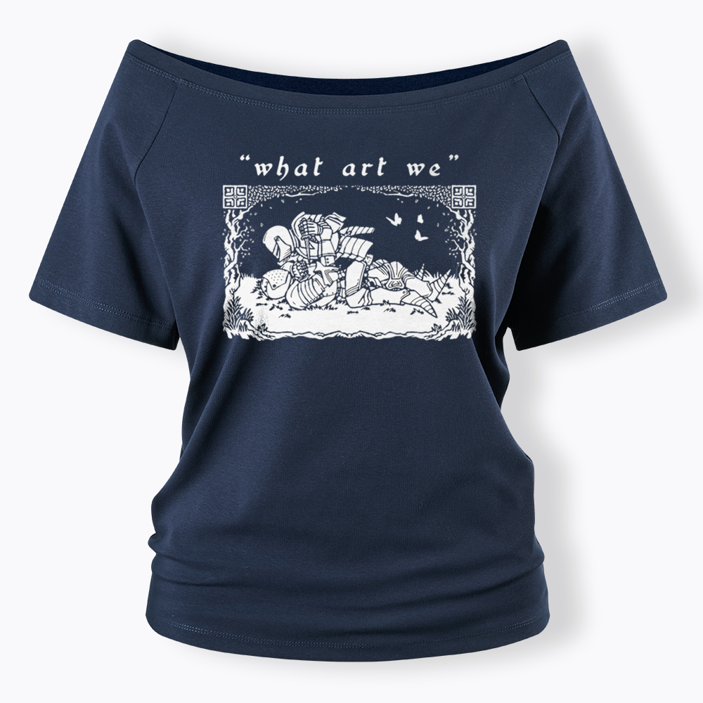 What art We Off Shoulder T-shirts