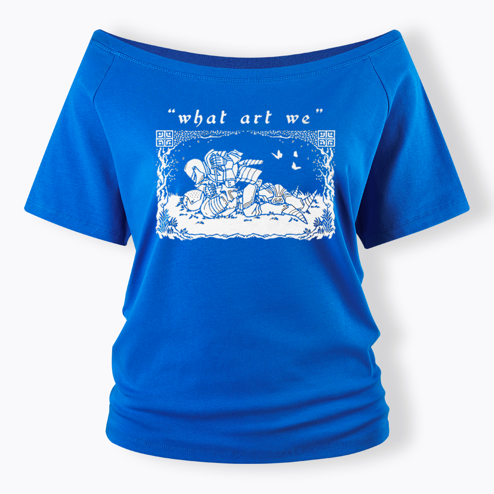 What art We Off Shoulder T-shirts