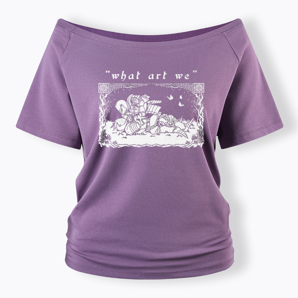 What art We Off Shoulder T-shirts