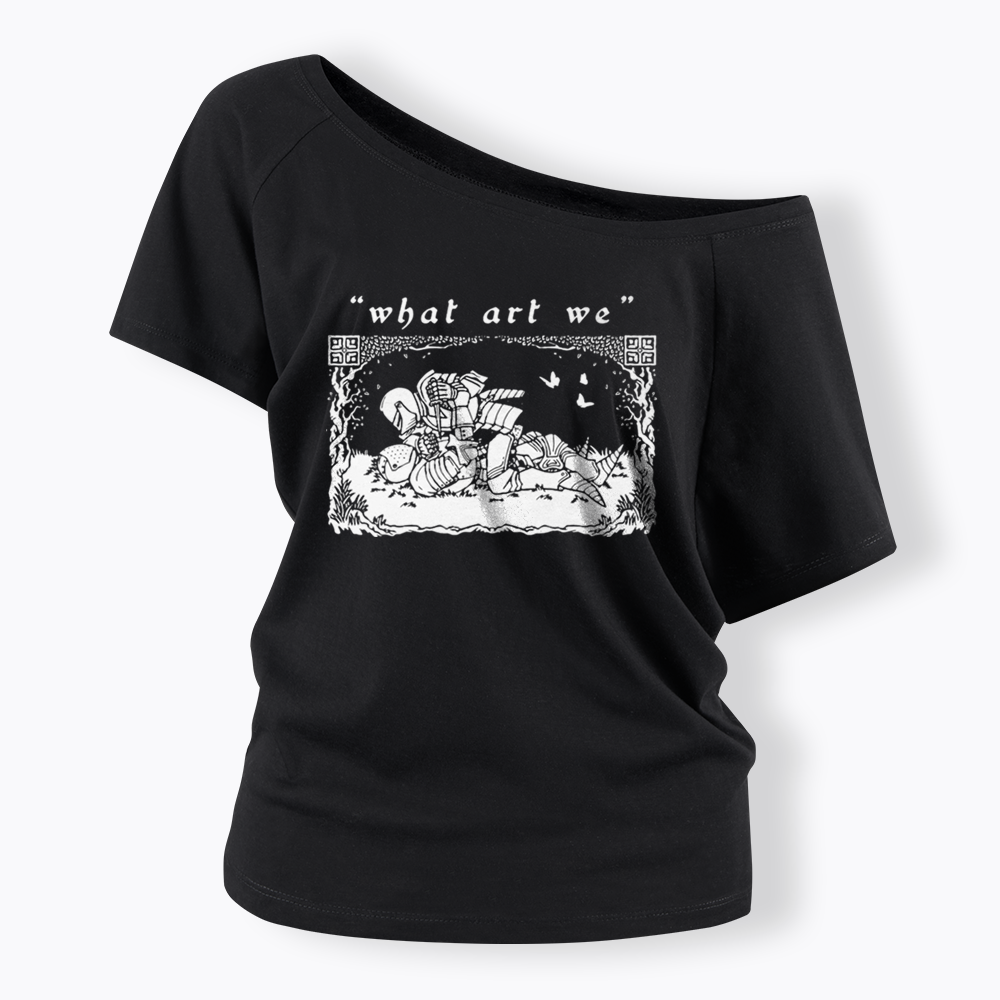What art We Off Shoulder T-shirts
