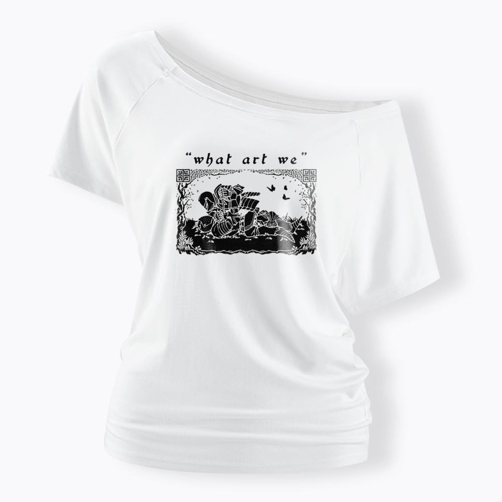 What art We Off Shoulder T-shirts