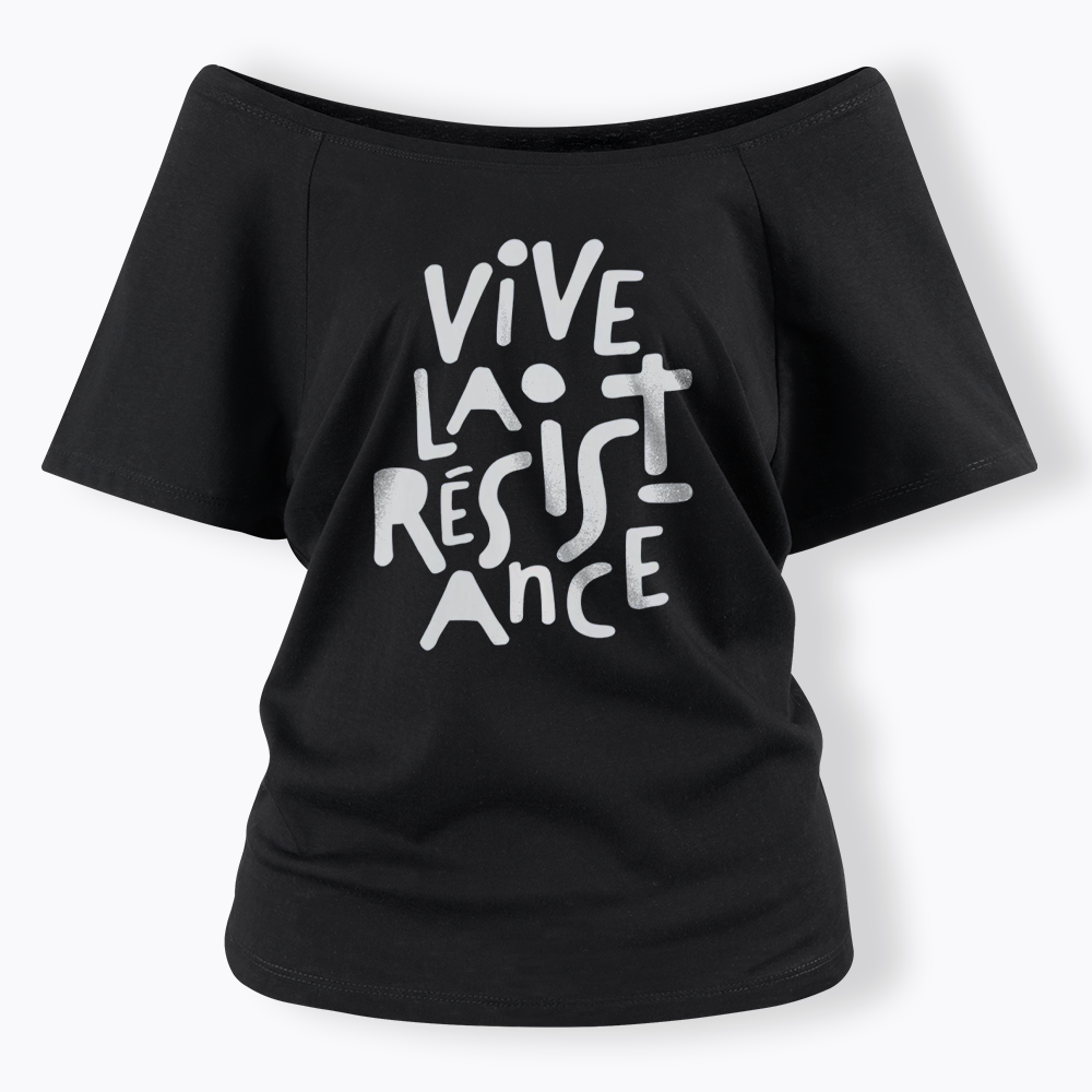 Vive La Résistance Off Shoulder T-shirts