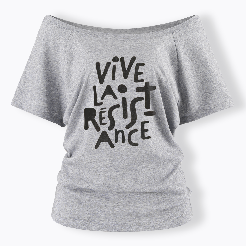 Vive La Résistance Off Shoulder T-shirts