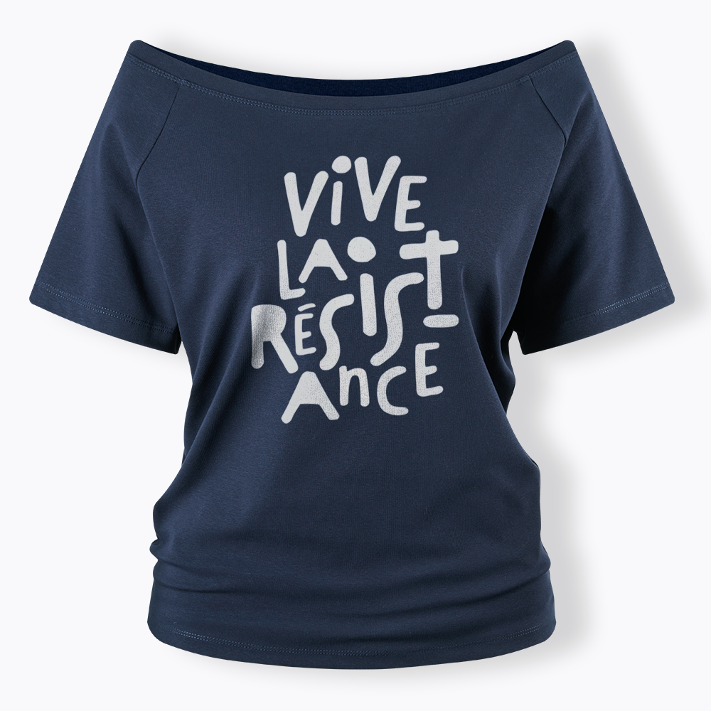 Vive La Résistance Off Shoulder T-shirts