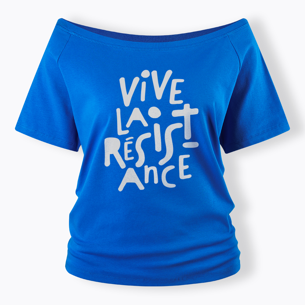 Vive La Résistance Off Shoulder T-shirts