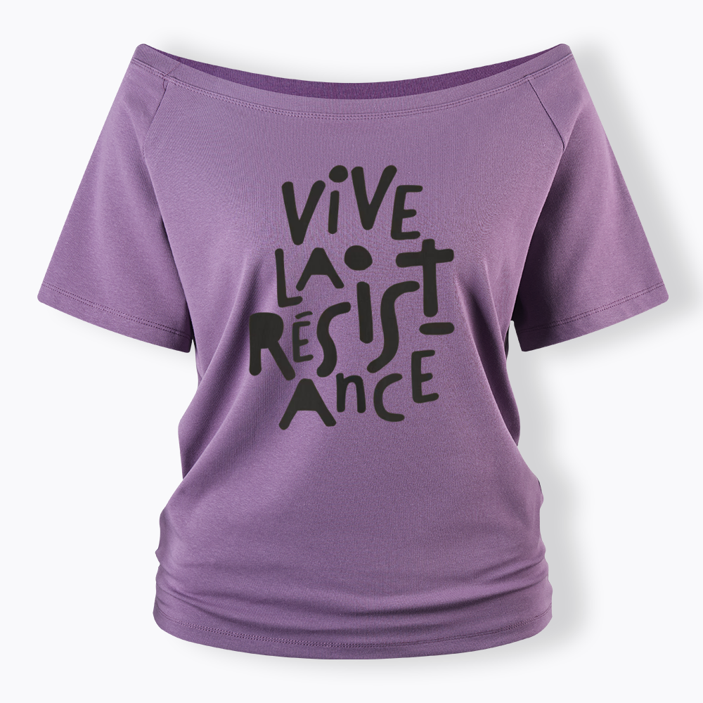 Vive La Résistance Off Shoulder T-shirts