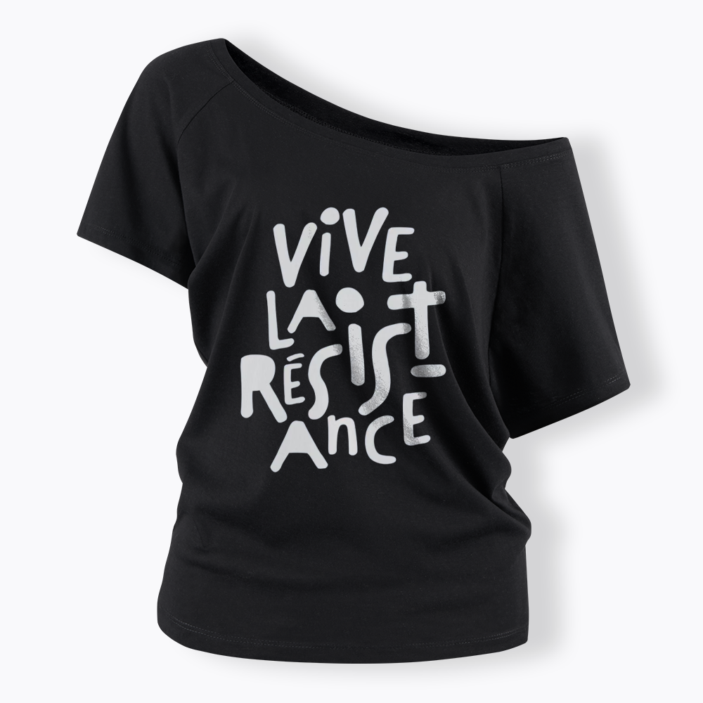 Vive La Résistance Off Shoulder T-shirts