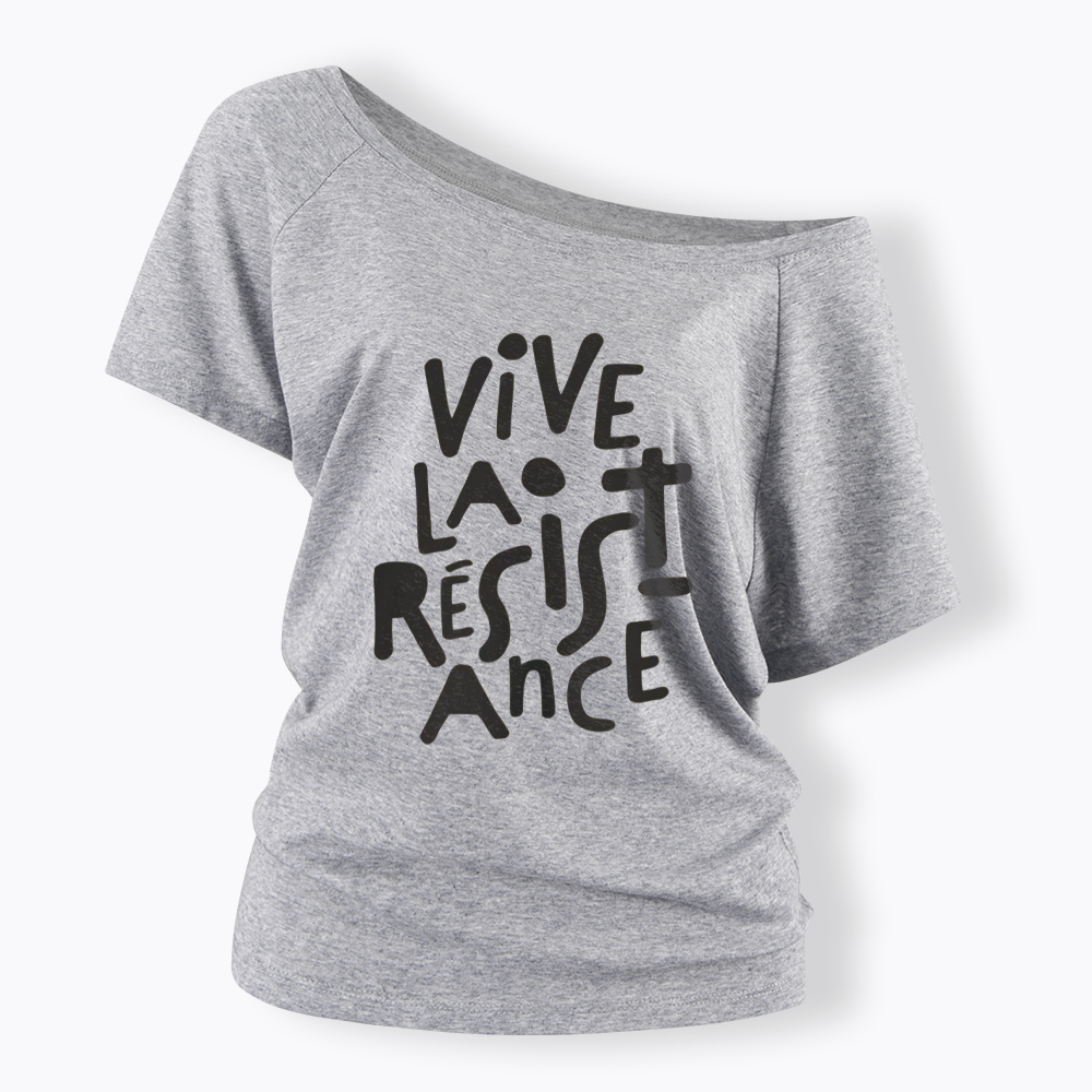 Vive La Résistance Off Shoulder T-shirts