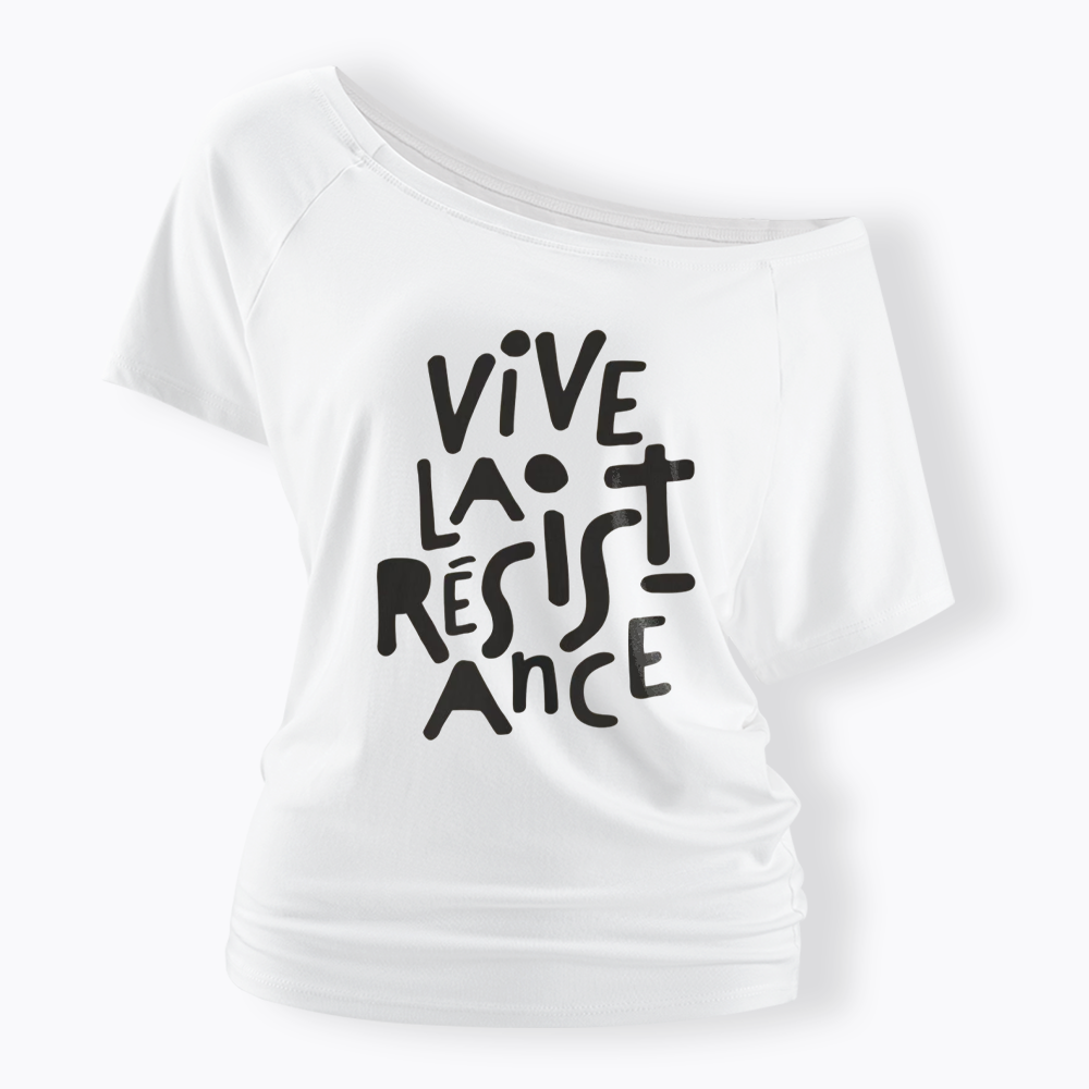 Vive La Résistance Off Shoulder T-shirts