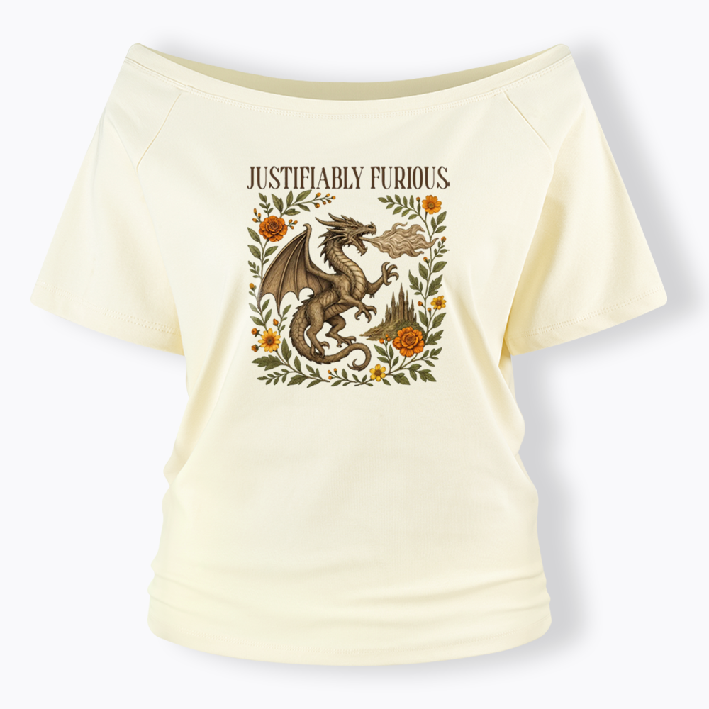 Justifiably Furious Off Shoulder T-shirts