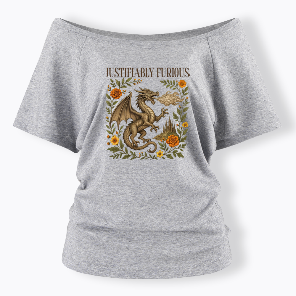 Justifiably Furious Off Shoulder T-shirts