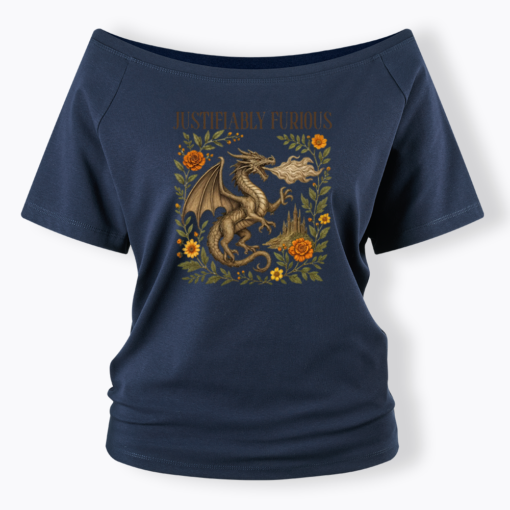 Justifiably Furious Off Shoulder T-shirts