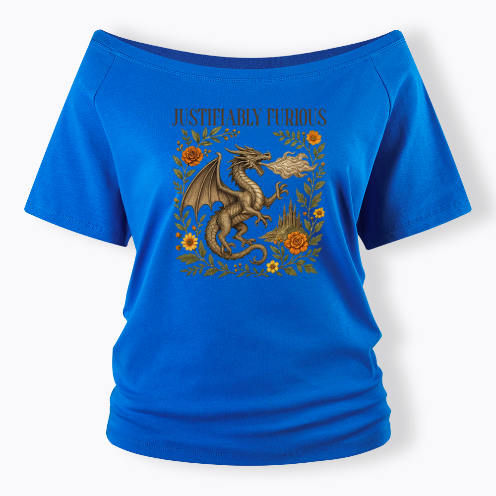 Justifiably Furious Off Shoulder T-shirts