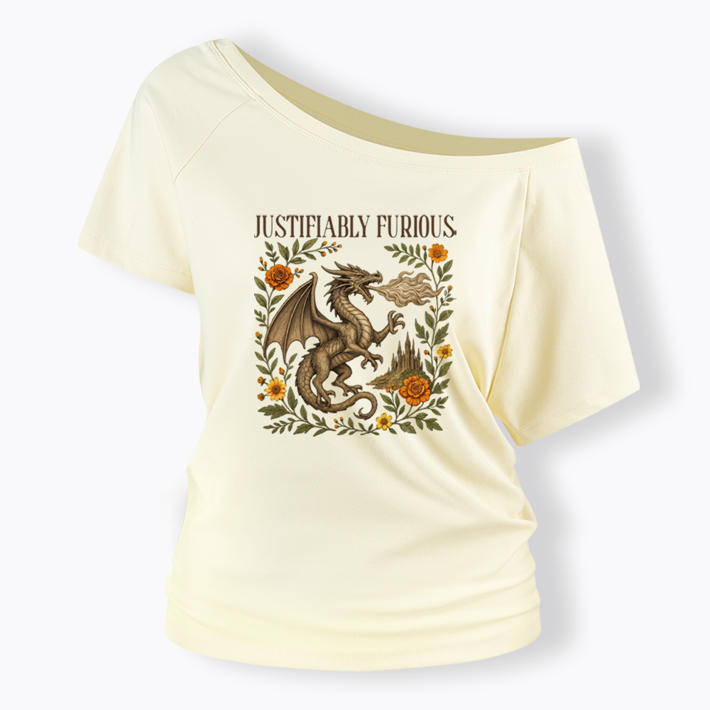 Justifiably Furious Off Shoulder T-shirts