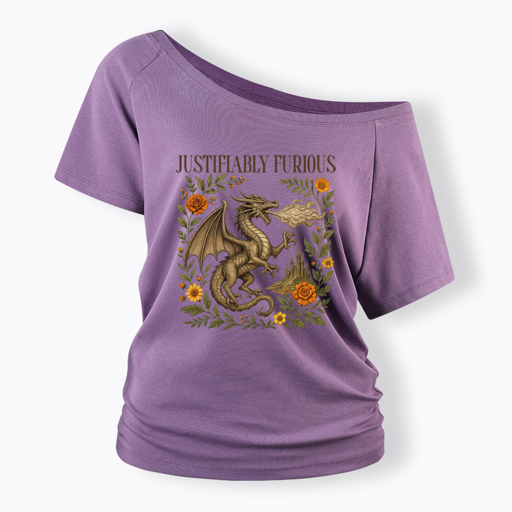 Justifiably Furious Off Shoulder T-shirts