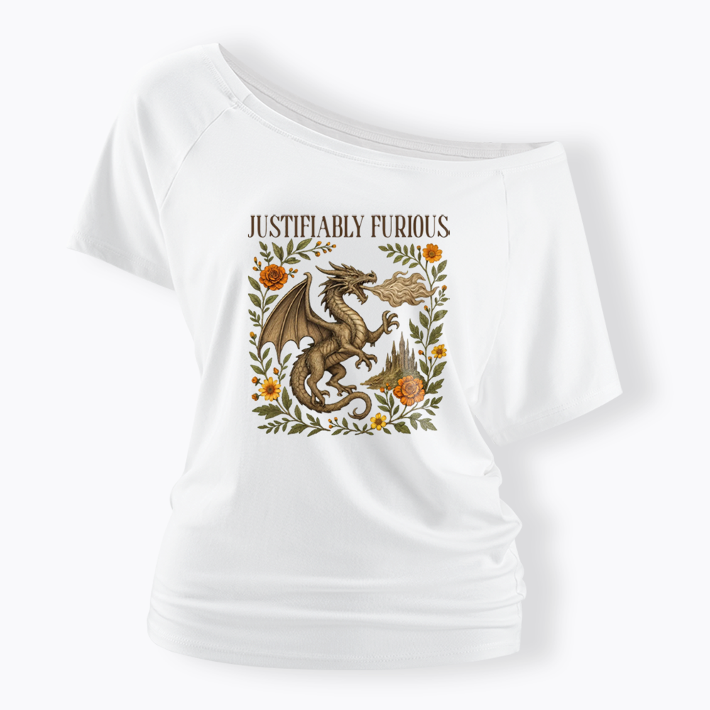 Justifiably Furious Off Shoulder T-shirts