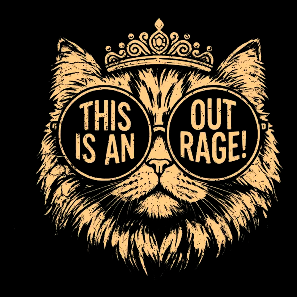 This is an Outrage Cropped T-Shirt