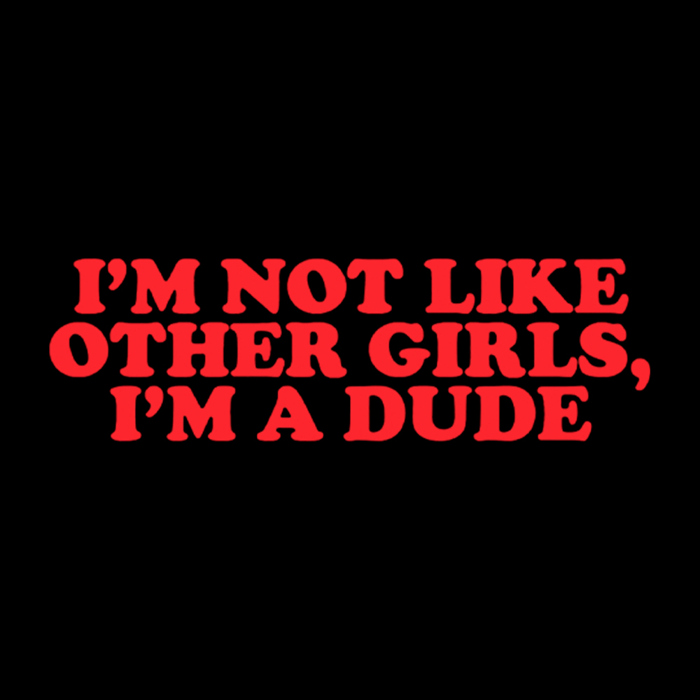 I'm Not Like Other Girls Im a Dude Retro Cropped T-Shirt