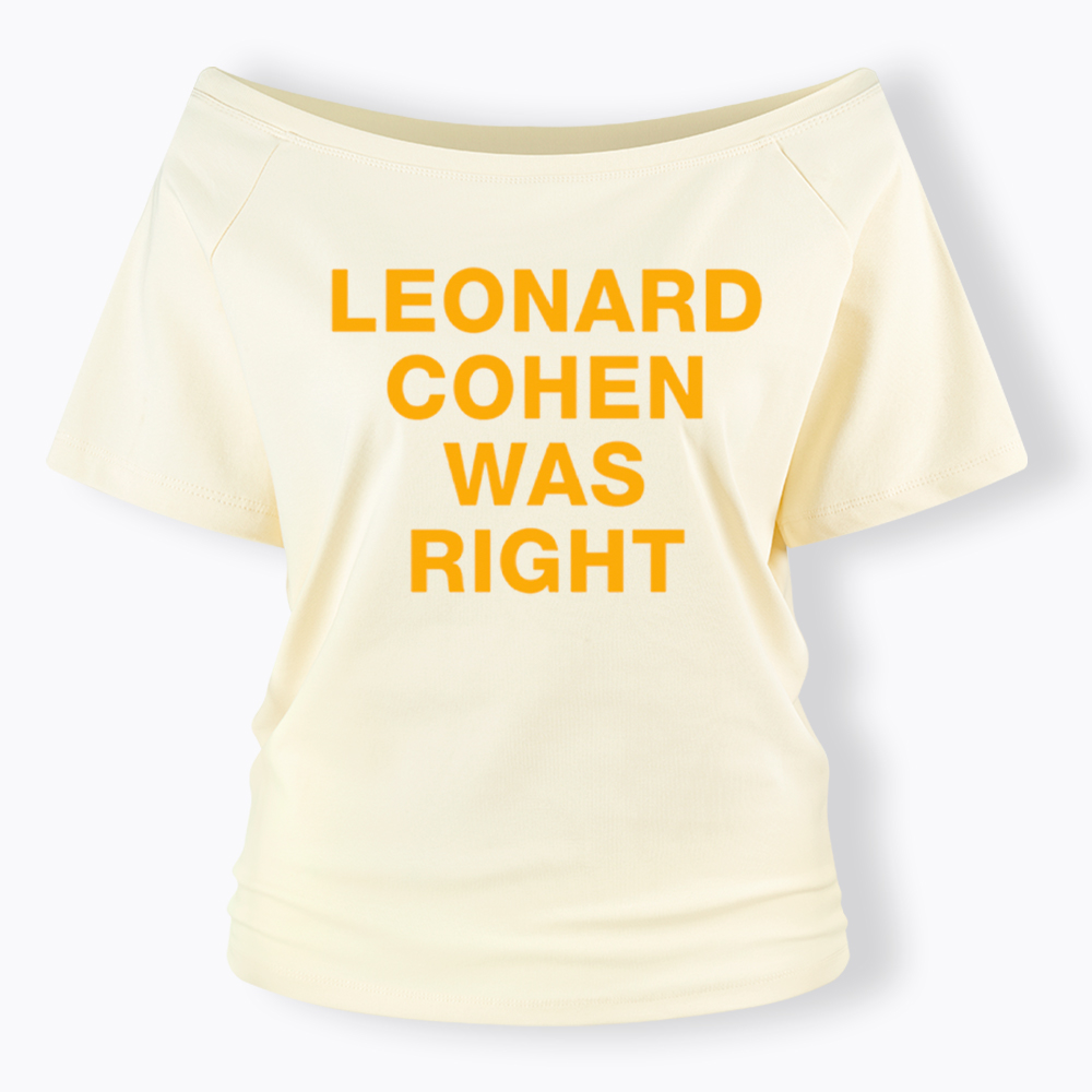 The Prophet Was Right Statement Off Shoulder T-Shirt