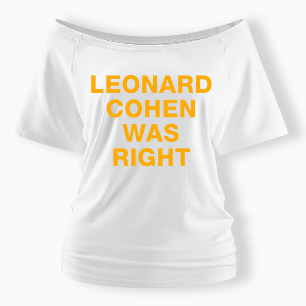 The Prophet Was Right Statement Off Shoulder T-Shirt