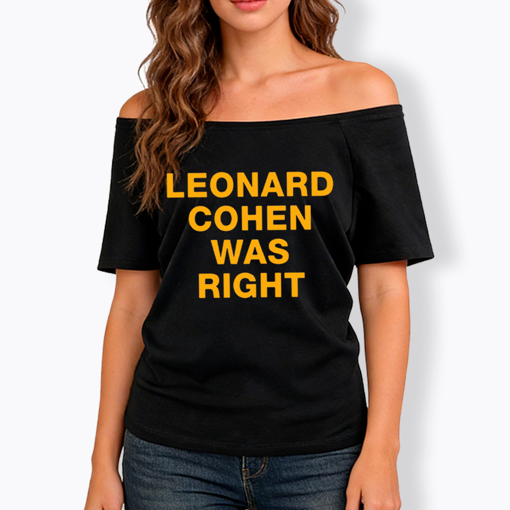 The Prophet Was Right Statement Off Shoulder T-Shirt