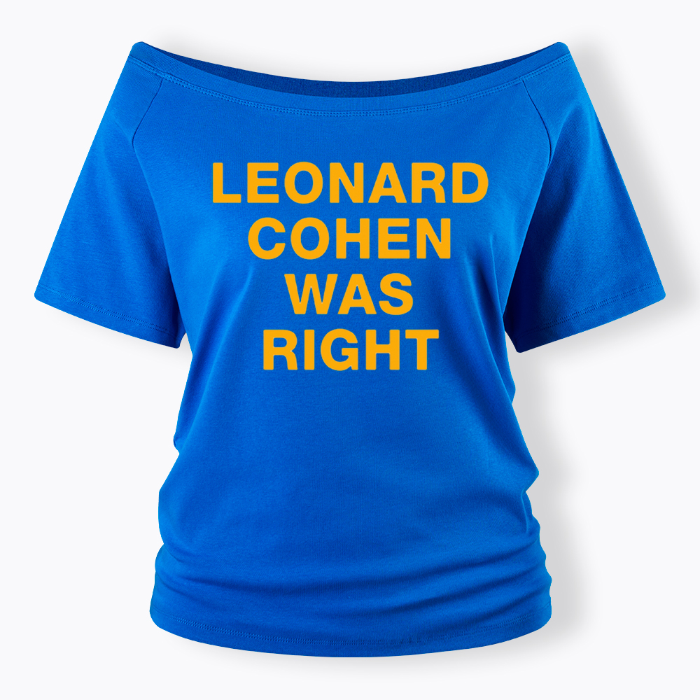 The Prophet Was Right Statement Off Shoulder T-Shirt